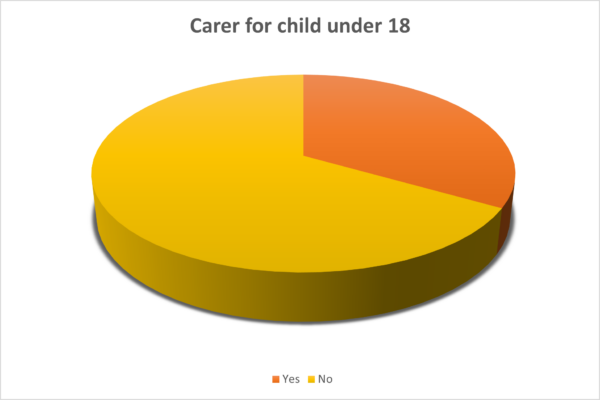 OTB Legal Carer for Child Pie Chart
