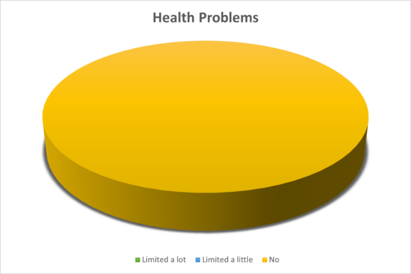 OTB Legal Health problems Pie Chart