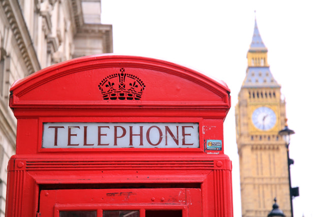 British Phonebox With Big Ben In The Background