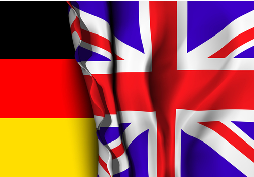 German & UK Flags