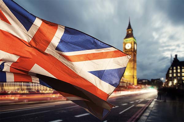 UK Flag In Front of Big Ben