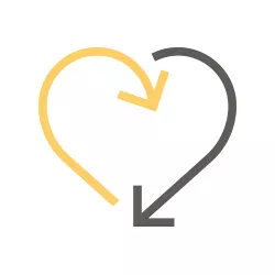 Logo en forme de cœur