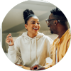 Couple with Key Circle Image