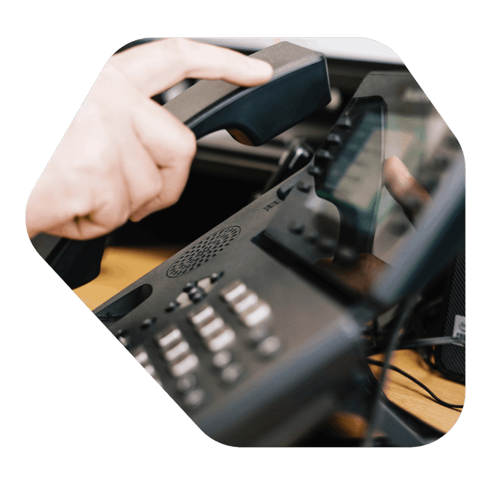 hand picking up the phone. Private Life Visa UK Lawyer