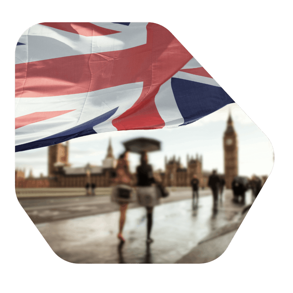 British flag near big ben. Refugee Settlement Indefinite Leave to Remain Solicitors