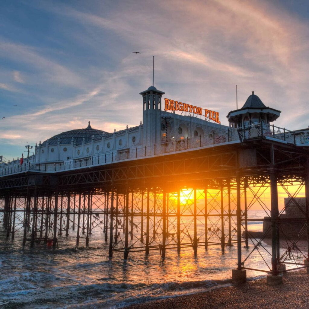 Brighton Pier at Sunset. Immigration Lawyers Brighton